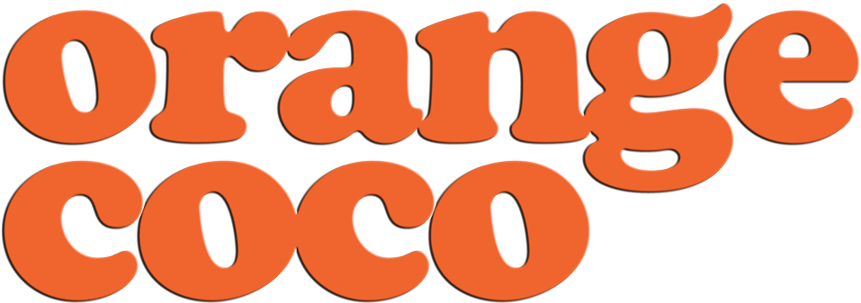 Orange Coco Logo - Love (1000x406), Png Download