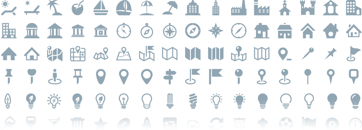 Icons - Crisp Icons (1229x441), Png Download