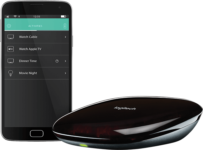 Logitech - Logitech Harmony - Ultimate Hub - Wifi To Ir Remote (1200x697), Png Download