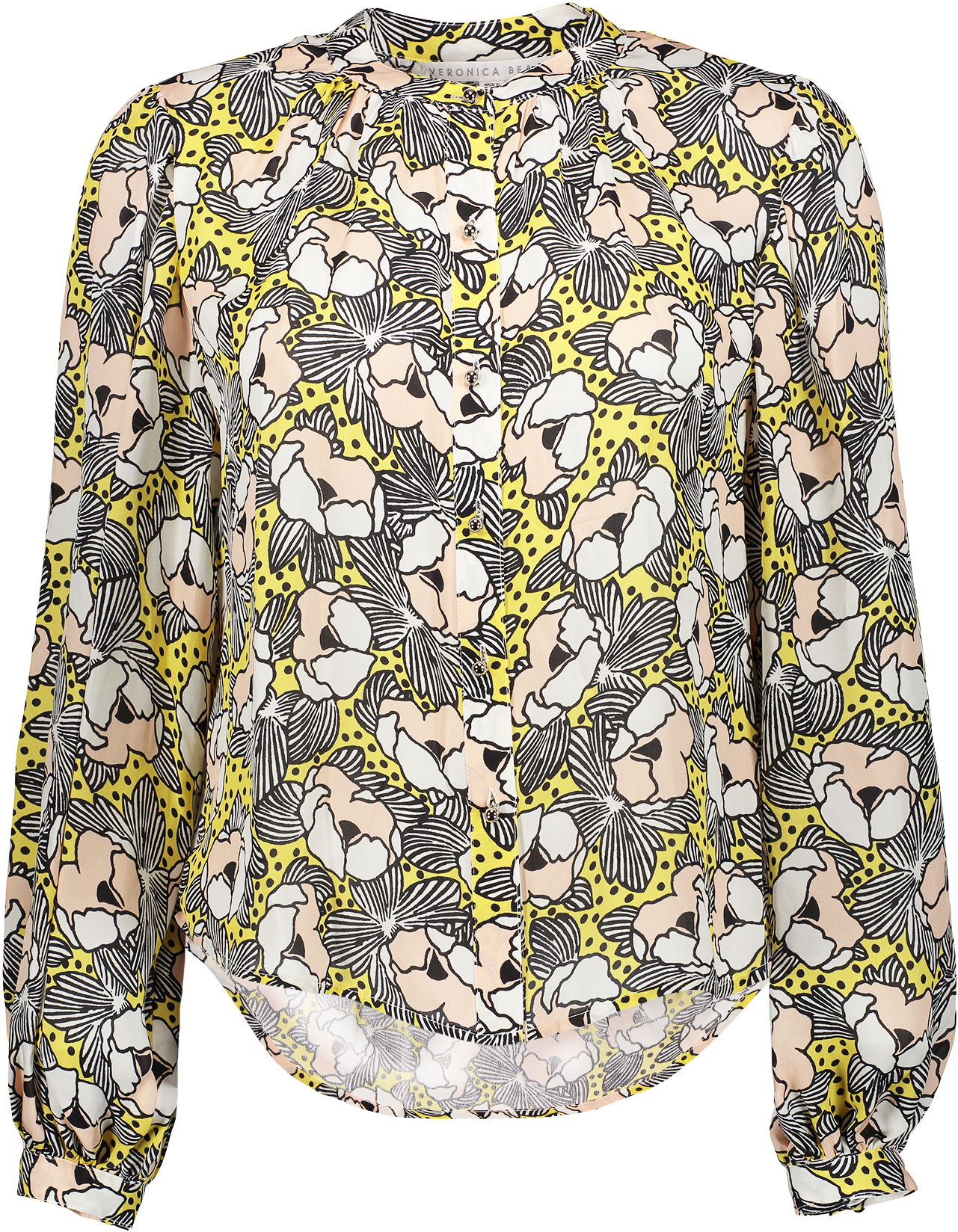 Long Sleeve Ashlynn Blouse Floral Yellow - Blouse (1280x1920), Png Download