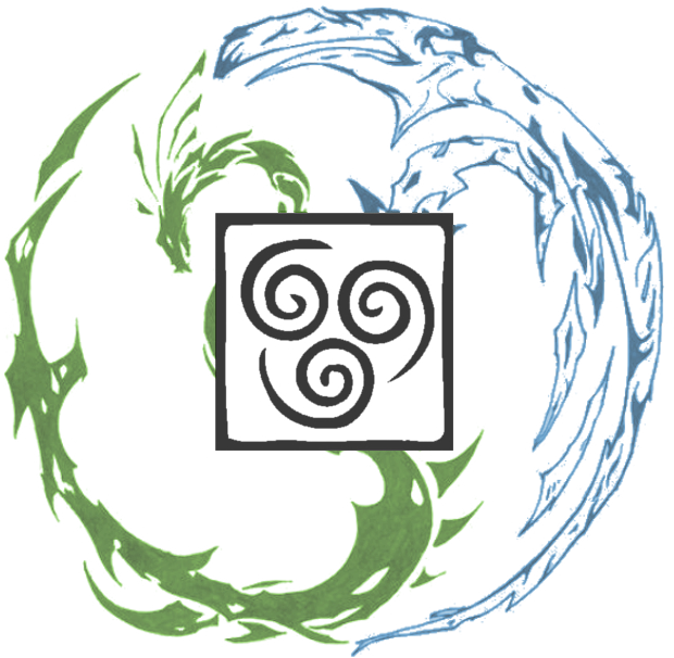 Yotou Family Crest - Simple Tribal Dragon Tattoo (1024x1024), Png Download