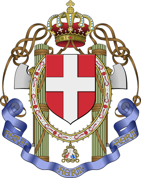 Colored Crown Family Crest Tattoo Design - Regia Aeronautica (474x596), Png Download