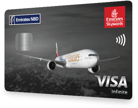 Skywards Infinite Credit Card - Emirates Nbd Skywards Infinite (563x373), Png Download