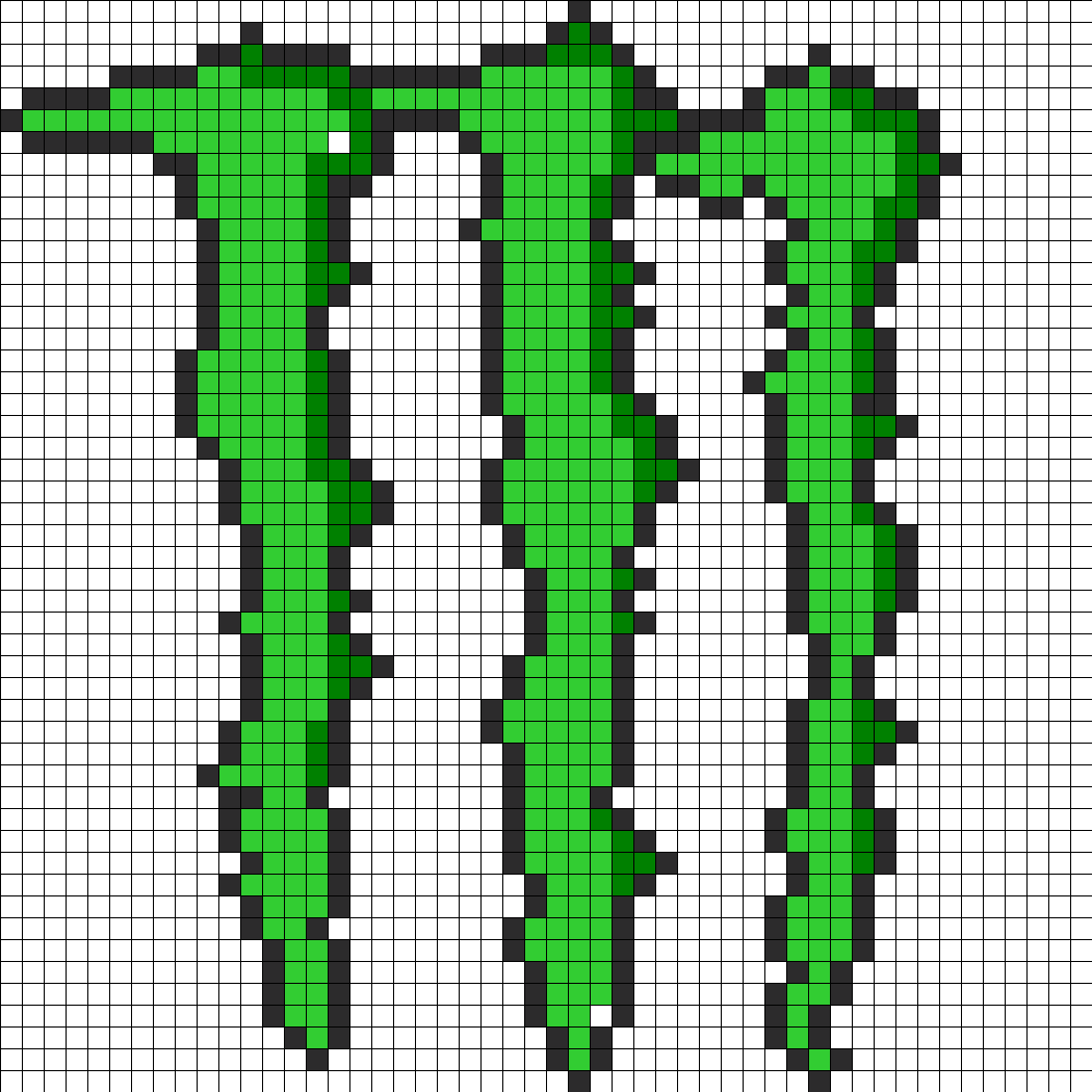 Monster Energy Drink Logo Perler Bead Pattern - Monster Energy Pixel Art (1050x1050), Png Download