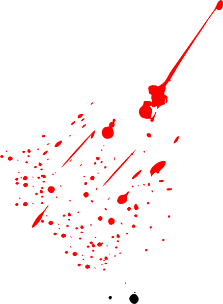 Splatter Clipart Dirt - Blue Paint Splash Png (438x597), Png Download