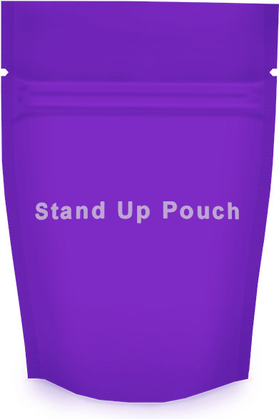 Swifty Bagger™ Mini - Stand Up Pouch Purple (460x610), Png Download