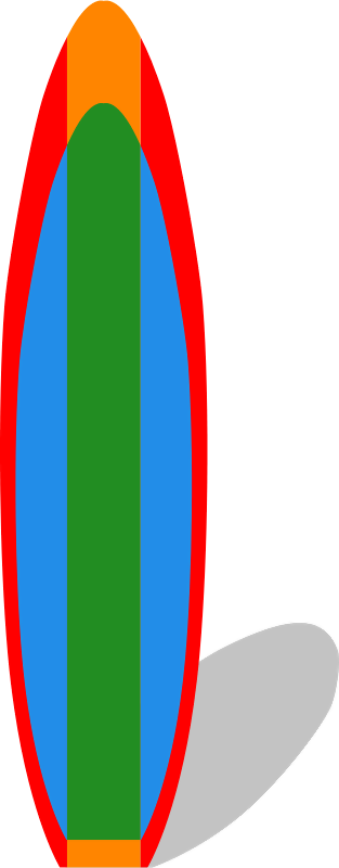Surf Board - Surf Board Clip Art (313x800), Png Download