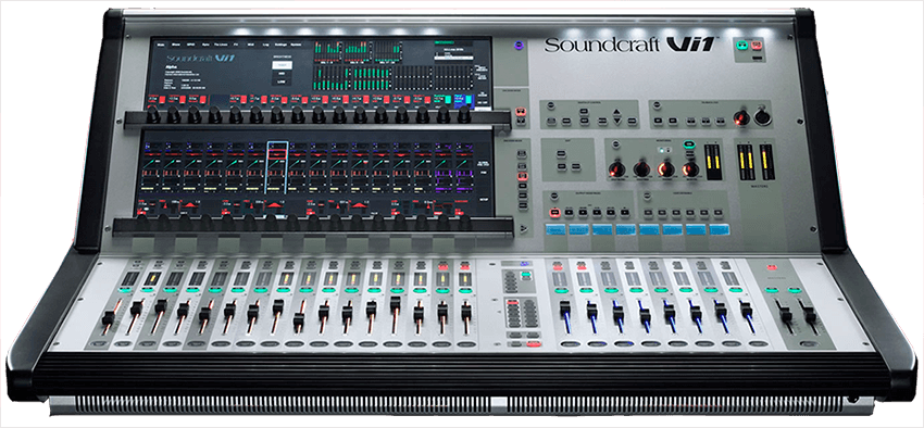 Vi1-front Original - Soundcraft Vi1 (850x394), Png Download