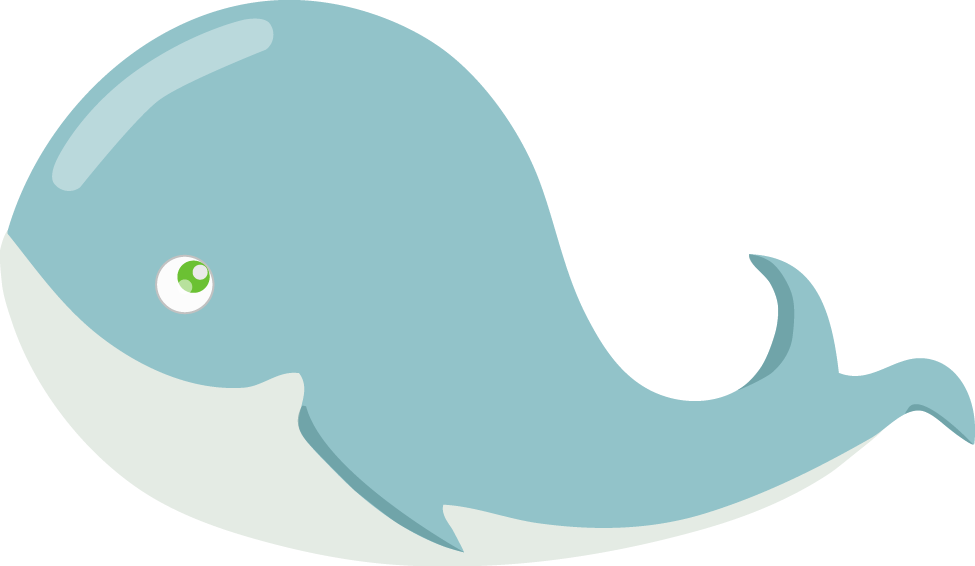 Vector Whale (975x566), Png Download