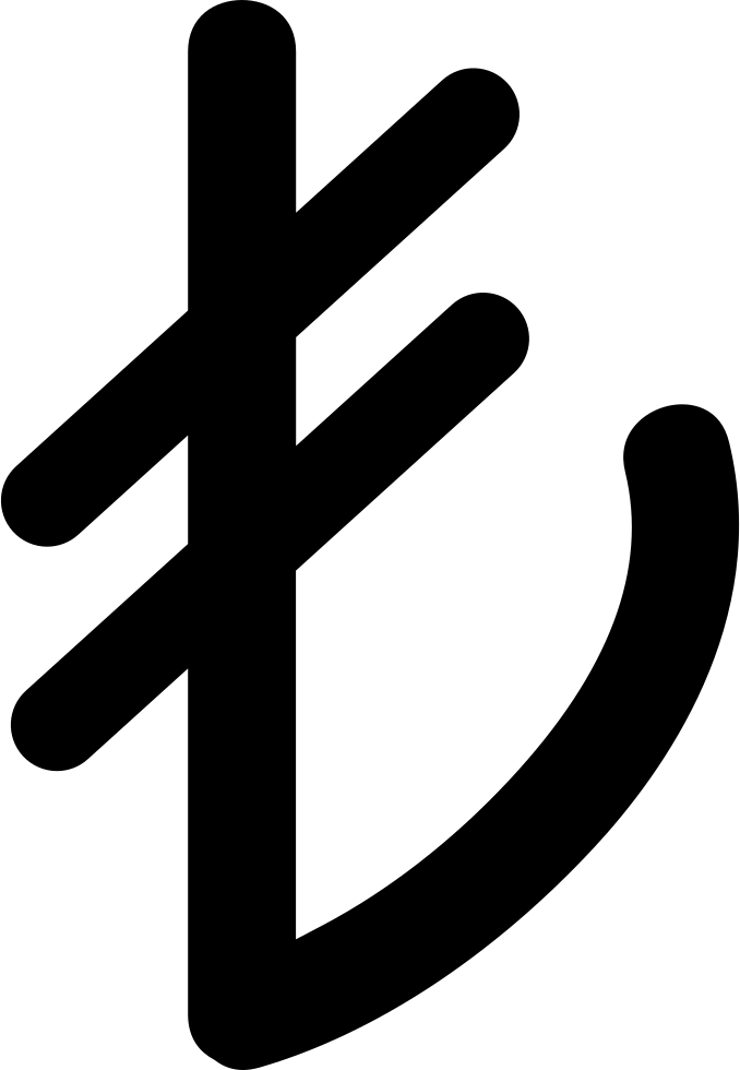 Turkey Lira Currency Symbol - Turkish Lira Symbol (678x980), Png Download