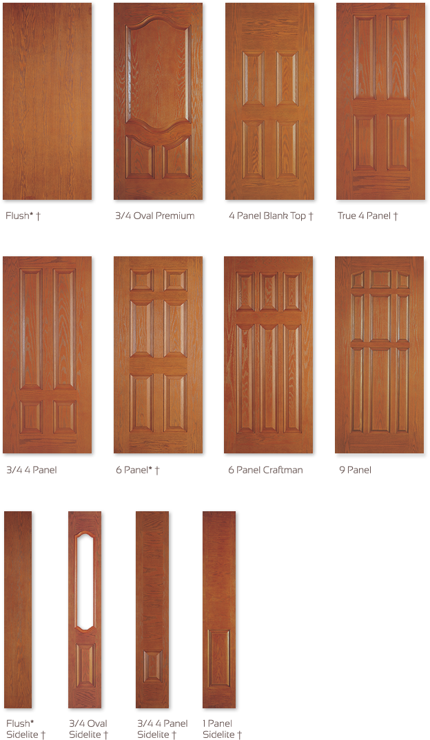 Timberline Textured Fiberglass Door Panels - Flush Panel Fiberglass Doors (630x1099), Png Download