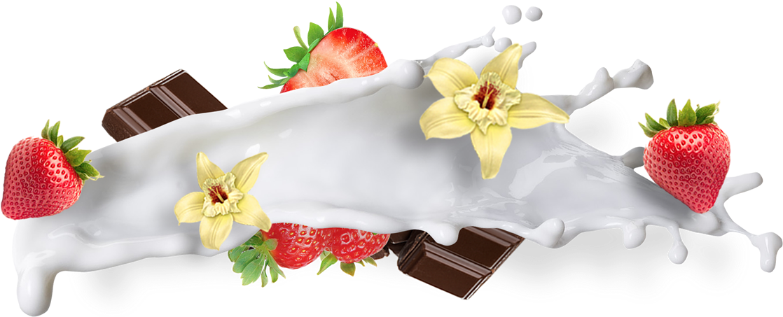 Flavor - Banana Milk Splash Png (1300x530), Png Download