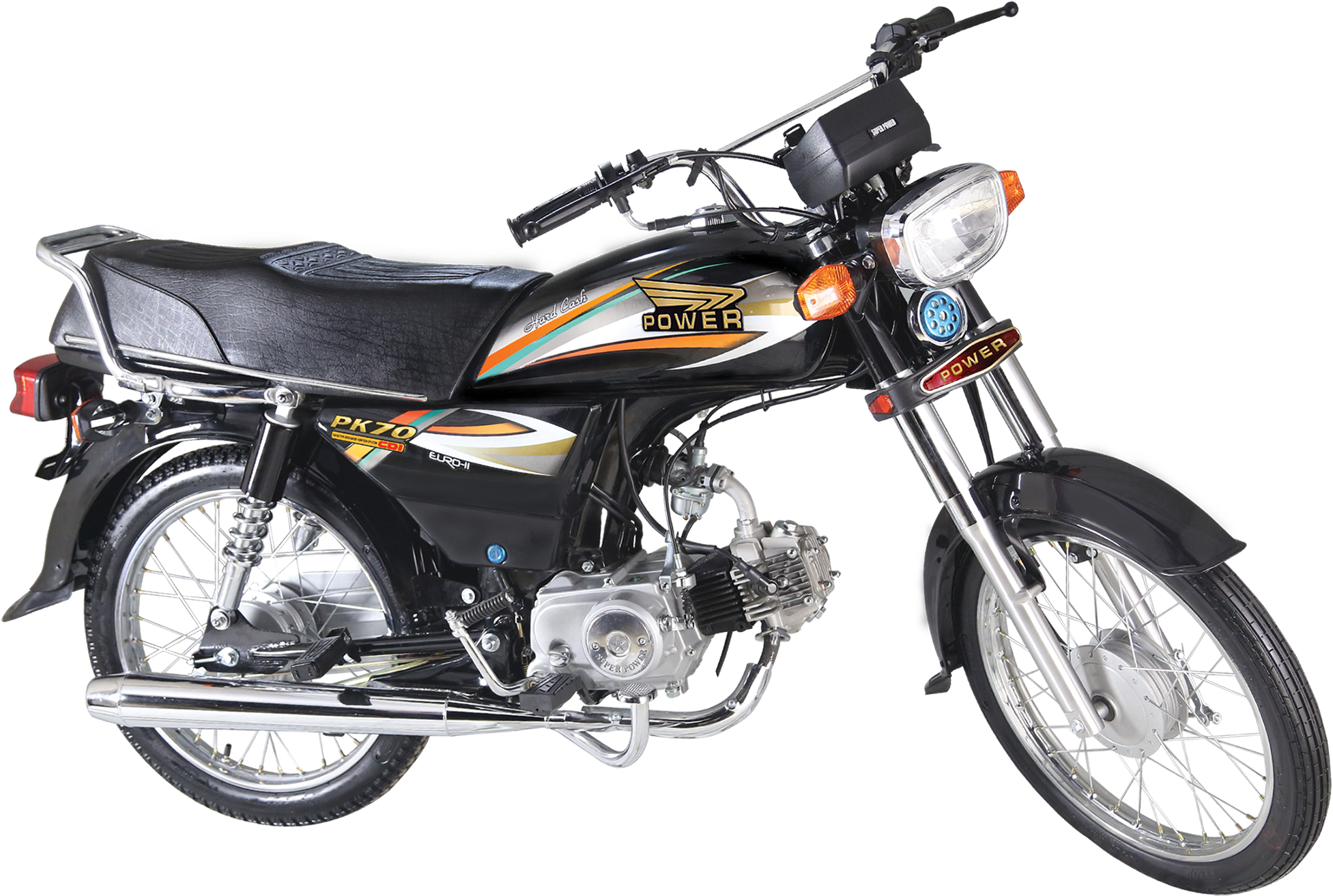 Featured Motorcycle - Super Power Bike 70cc 2018 (2048x1405), Png Download