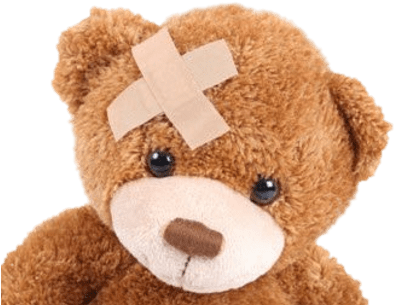 Teddy Bear With A Bandaid (400x400), Png Download