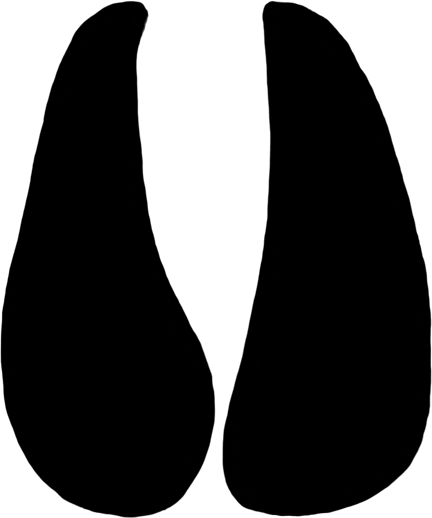 Paw Prints Clipart Of Goat - Goat Footprints Png (886x1068), Png Download