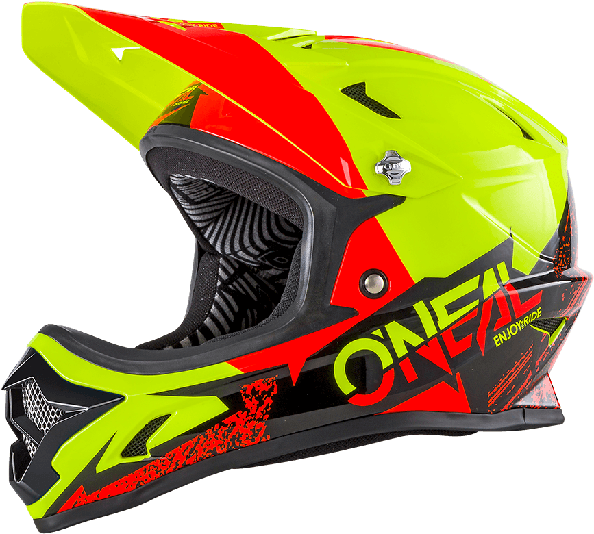 Oneal Backflip Helmet Bout Black/neon - Full Face Helmet Bmx (1000x1000), Png Download