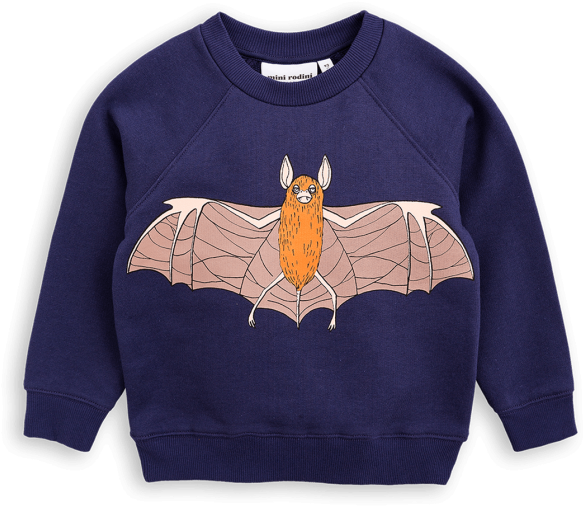 Flying Bat Sweatshirt - Mini Rodini - Flying Bat Sweatshirt (615x800), Png Download