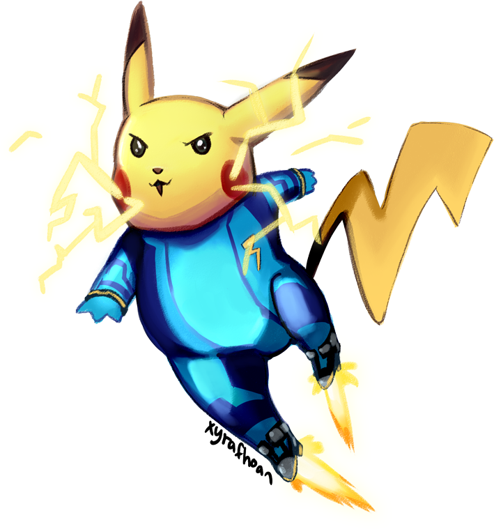 Pikachu Clipart Suit - Zero Suit Samus Png (709x759), Png Download