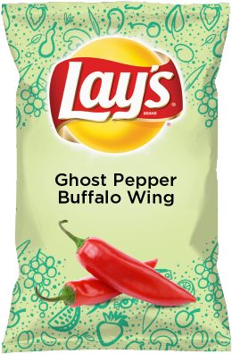 Wouldn't Ghost Pepper Buffalo Wing Be Yummy As A Chip - Lays Potato Chips (308x423), Png Download