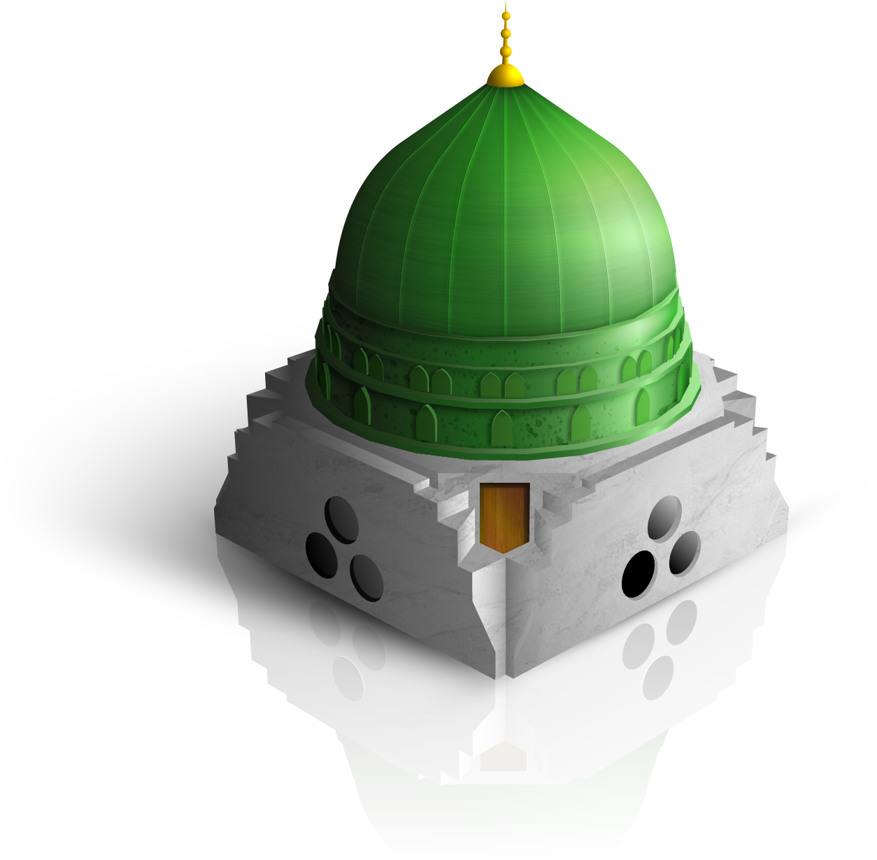 Masjid Nabawi Dome Png Download - Masjid Nabawi Icon (1254x1231), Png Download