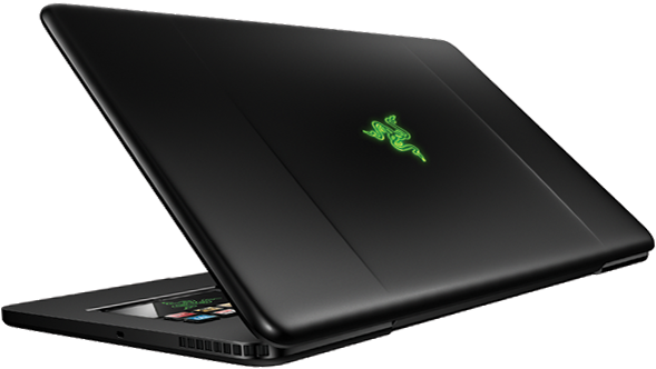Razer Blade Pro Gtx 1080 Laptop Left Back - Razer Blade (600x352), Png Download