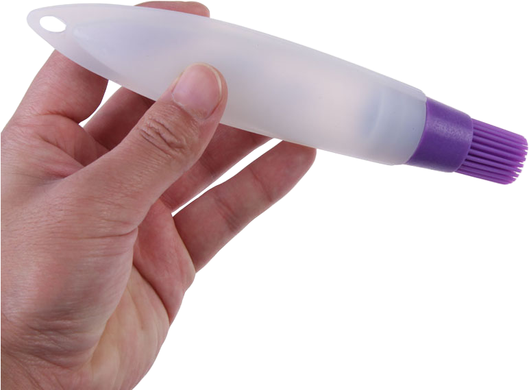 1pcs Silicone Oil Pen Brush Liquid Bbq Utensil Basting - Brush Kitchen With Container Liquid (800x800), Png Download