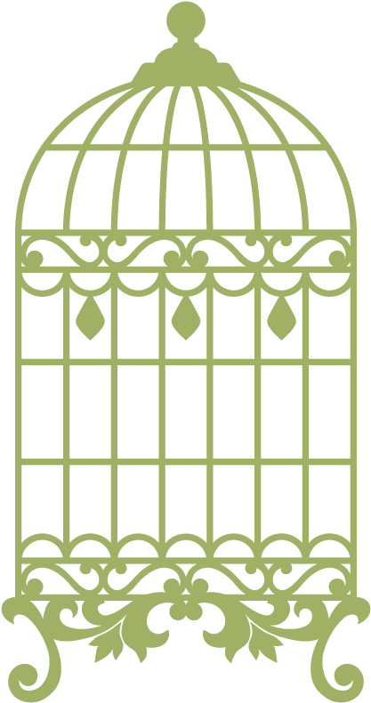 Vinilo Decorativo Jaula - Jaulas Vintage Vinilos (800x800), Png Download