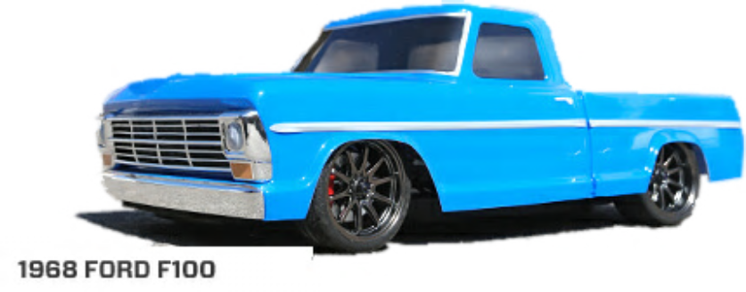Old School Flavor - Vaterra 1968 Ford F-100 Pick Up Truck V100-s 1:10 Rtr (837x328), Png Download