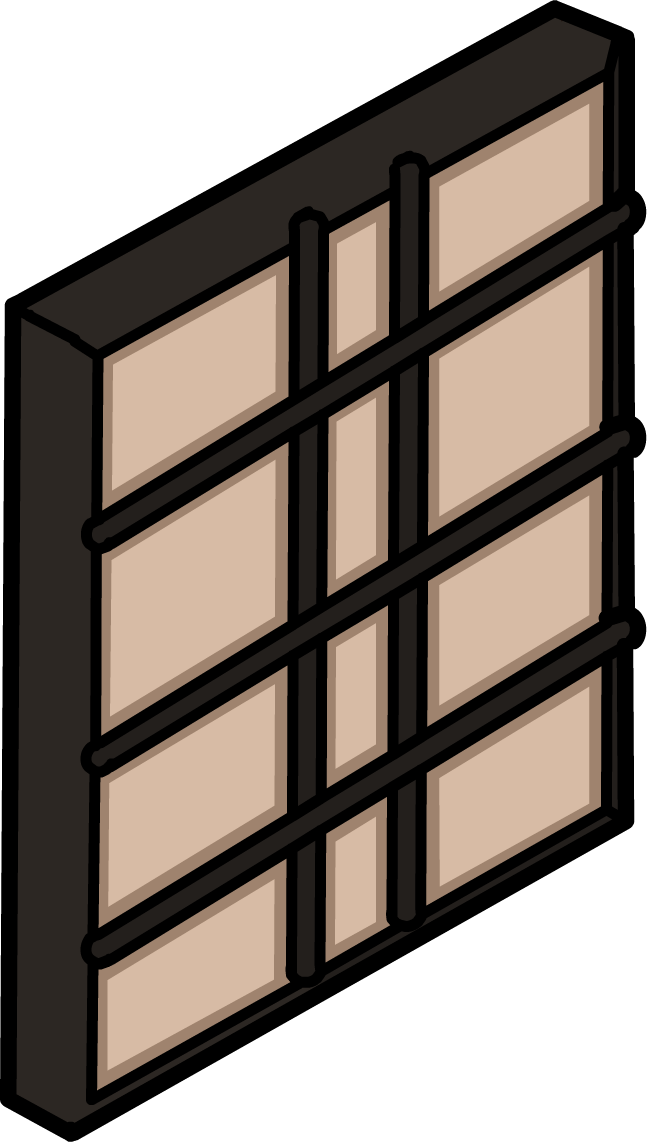 Rice Paper Wall - Club Penguin Paper Screen (647x1142), Png Download