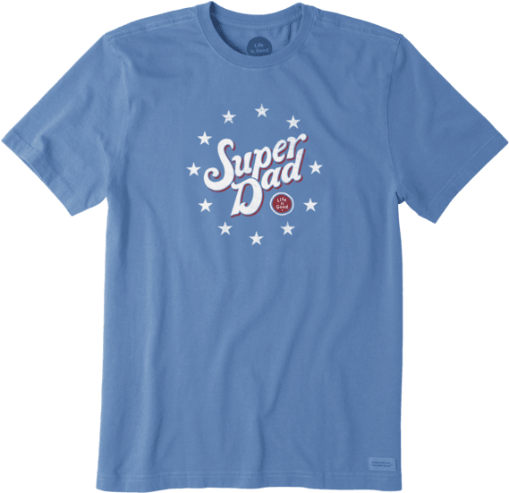 Life Is Good Men"s Crusher Tee Good Vibes Flag - Pacific (570x570), Png Download