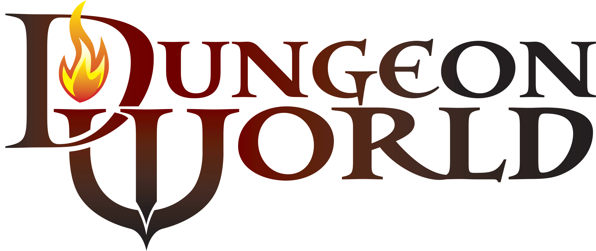 219kib, 2716x1145, Logo - Dungeon World Logo (2716x1145), Png Download