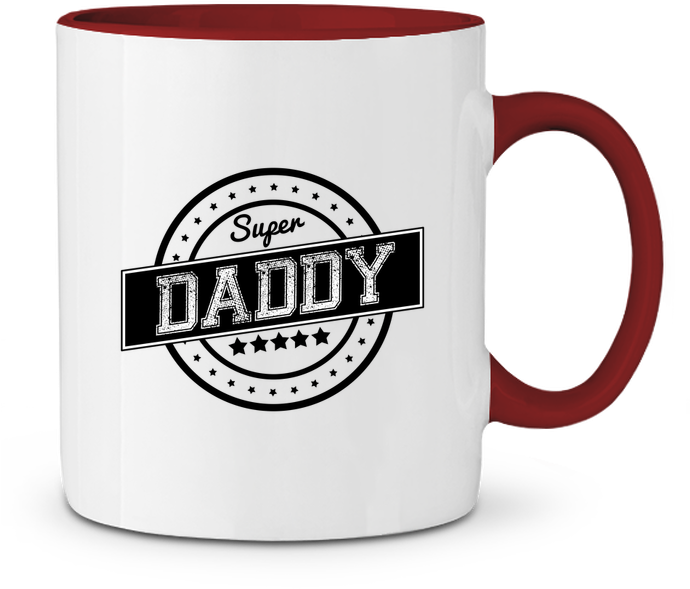 Two-tone Ceramic Mug Super Daddy Justsayin - Veteran's Wife Logo Ornament (round) (690x850), Png Download