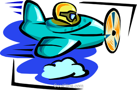 Small Plane Royalty Free Vector Clip Art Illustration (480x317), Png Download