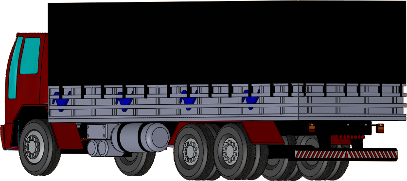 Load In 3d Viewer Uploaded By Anonymous - Trailer Truck (837x373), Png Download