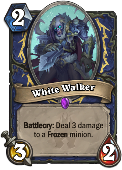 White Walker - Hearthstone Mech C Thun (400x543), Png Download