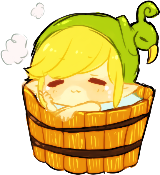 Food Clipart The Legend Of Zelda - Link Chibi Minish Cap (544x595), Png Download