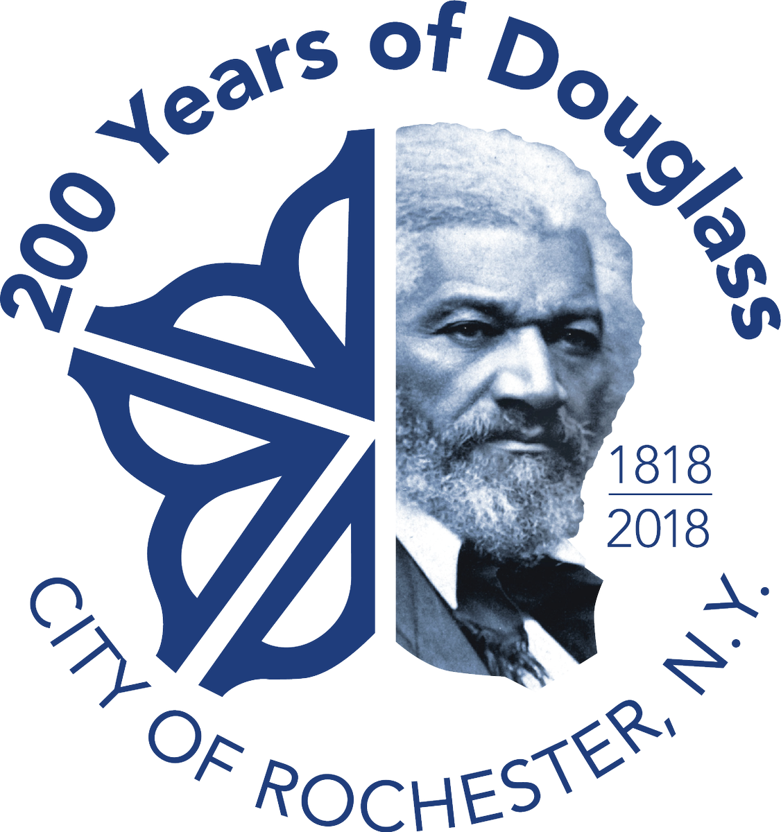 Frederick Douglass Library & - City Of Rochester Frederick Douglass Logo (1126x1200), Png Download