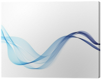 Abstract Background With Blue Smoke Wave Canvas Print - Fractal Art (400x400), Png Download