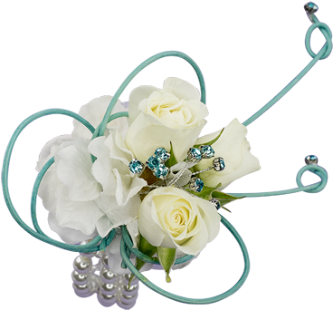 French Quarter Wrist Corsage Corsage - Corsage (368x460), Png Download