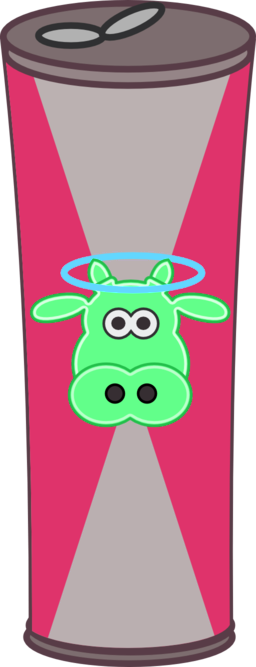 Energy Drink Clip Art Clipart - Cartoon Red Bull Can (256x667), Png Download