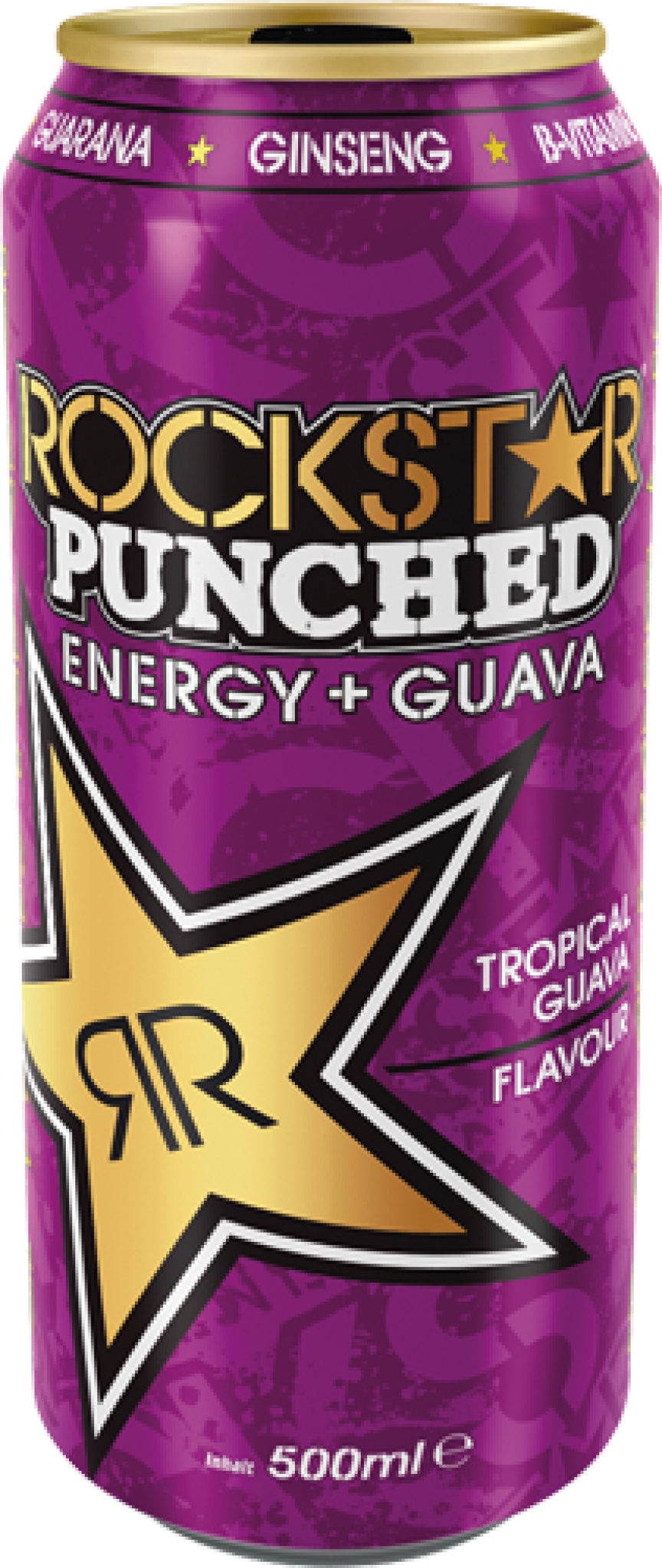 Rockstar Punched Energy Guava 05 Liter 2009 - Rockstar Energy Drink Fialový (864x2048), Png Download