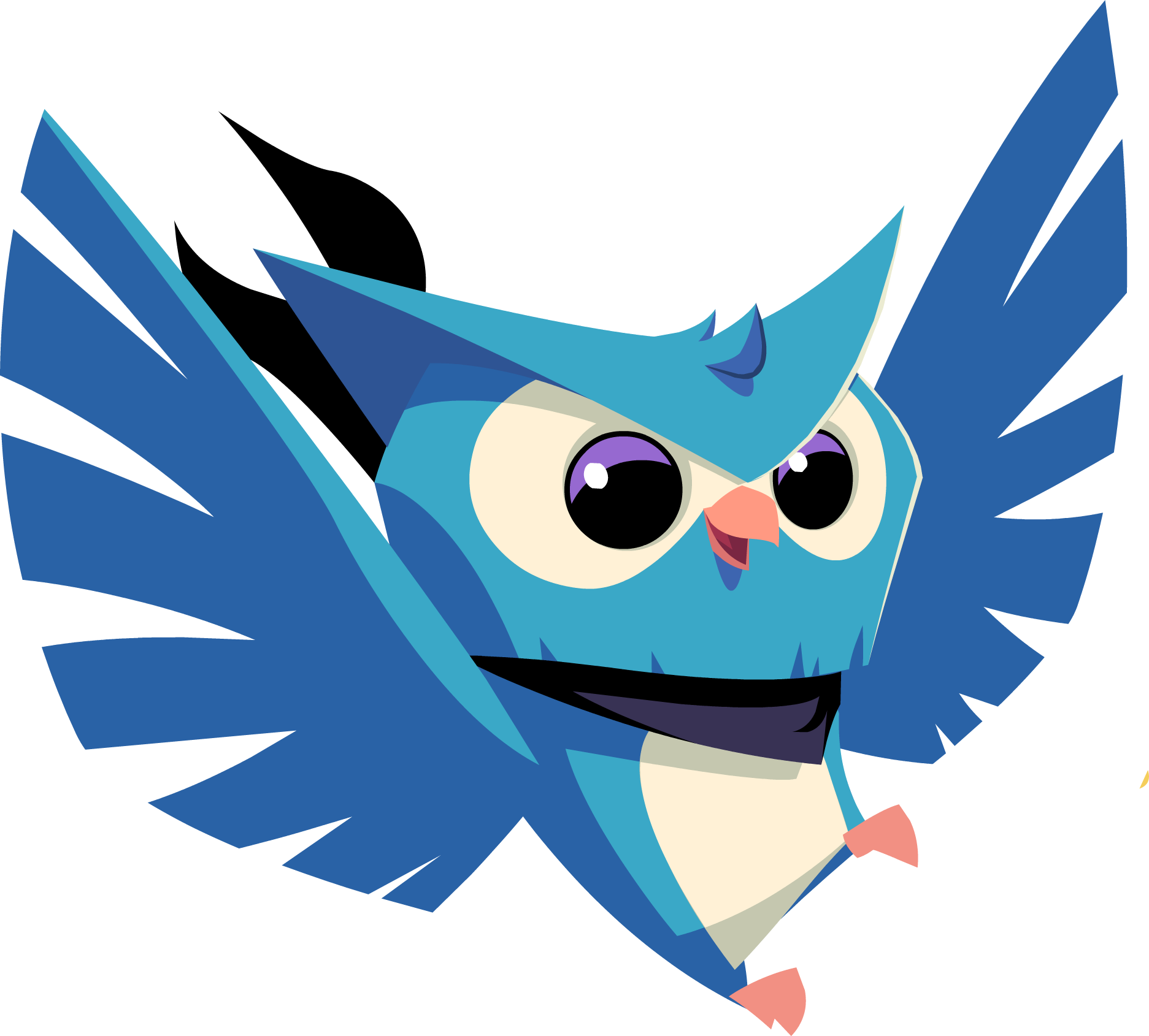 Blue Owl Graphic - Fifi The Chubby Hamster Aj Xd (1873x1690), Png Download