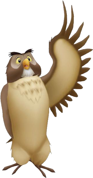 Owl Kh - Maitre Hibou Png (351x653), Png Download