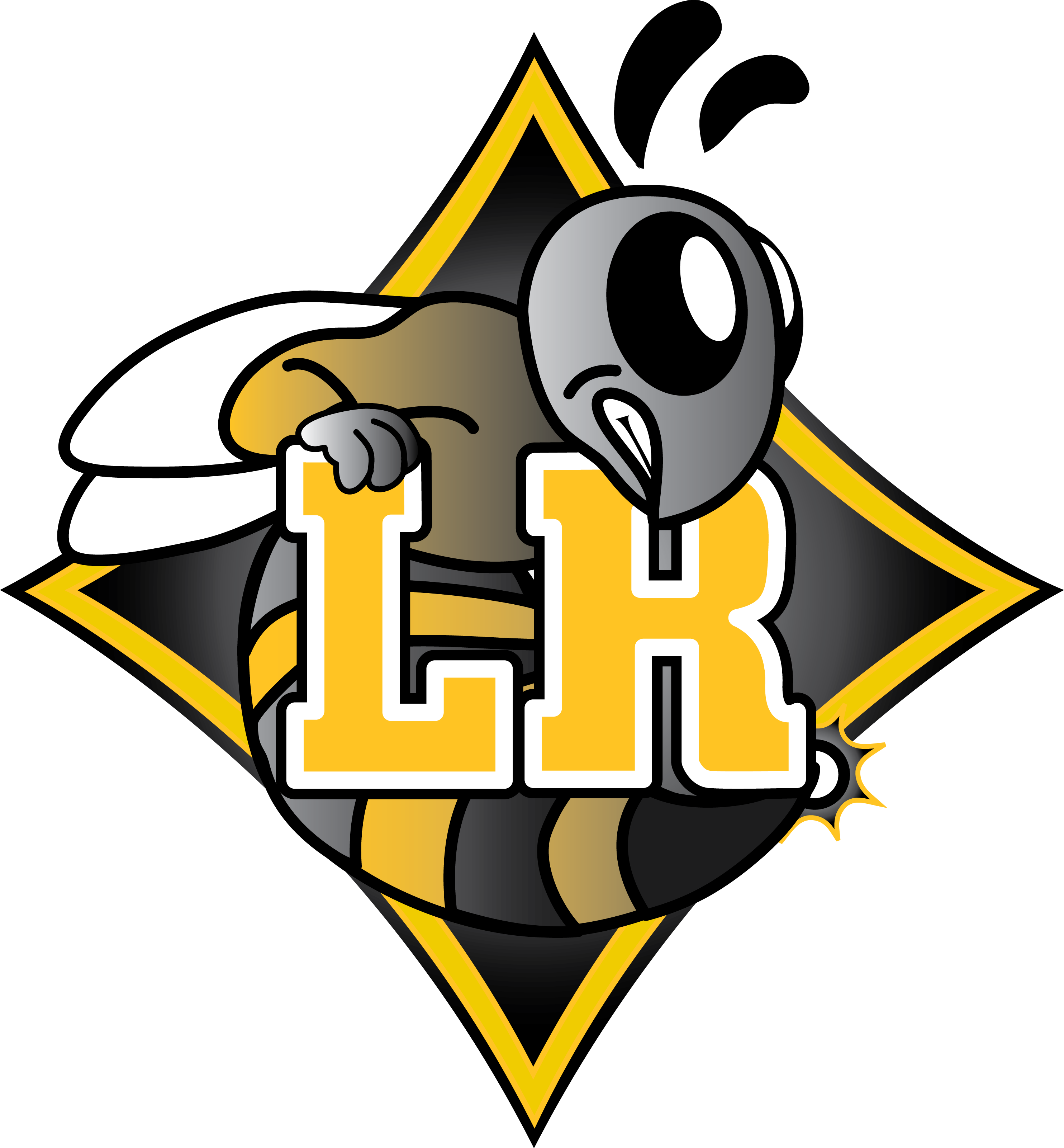 Lower Richland Diamond Hornets (2968x3201), Png Download