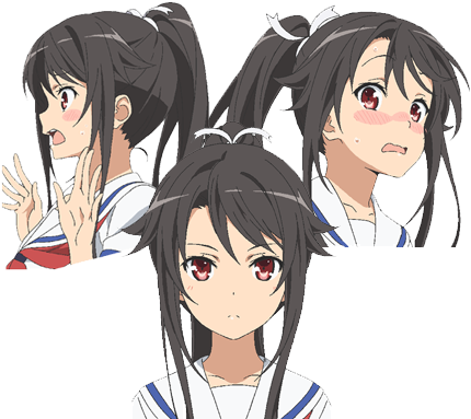 Haifuri Mashiro Munetani (450x389), Png Download