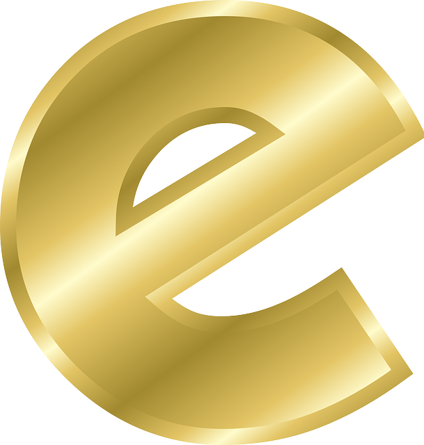 E Letter Letra Golden Gold Dourado Ouro @lucianoballack - Alphabet Letters In Gold (610x640), Png Download