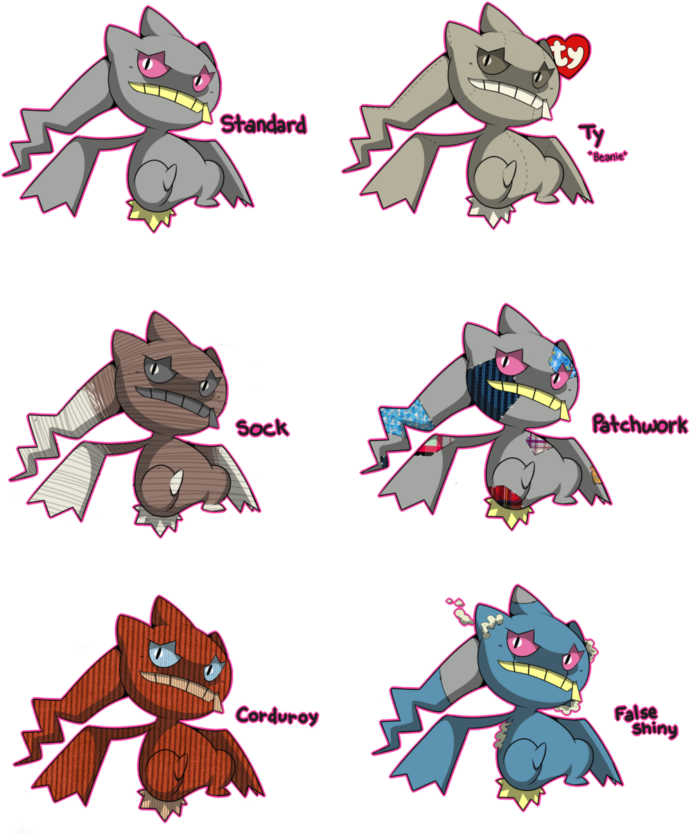 Banette Variations - Pokemon Banette Variants (1024x1260), Png Download