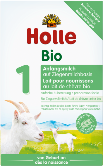 Organic Infant Goat Milk Formula - Holle (600x600), Png Download