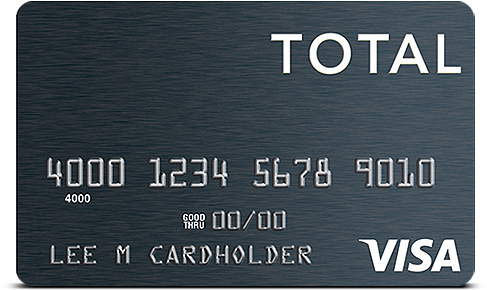 Total Visa® Credit Card Arrow - Total Visa Card (489x326), Png Download