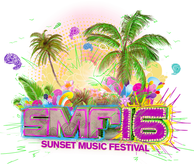 Sunset Music Festival Smf 2016 Header - Sunset Music Festival Png (620x525), Png Download